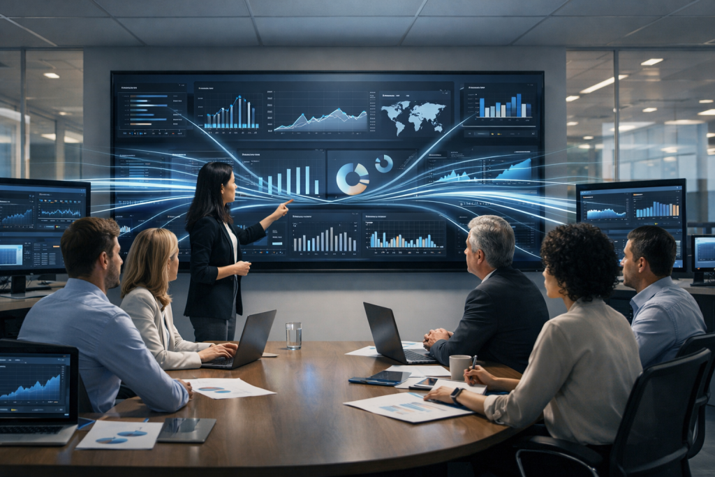 تدفق البيانات في الشركات